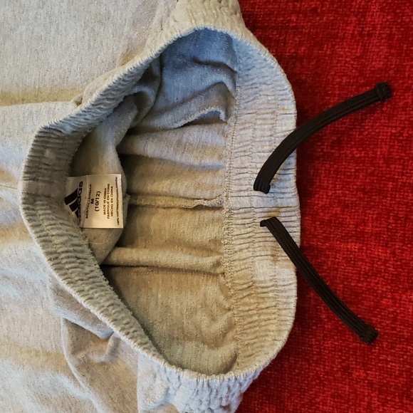 Boys Adidas Gray Athletic Shorts - Picture 6 of 6